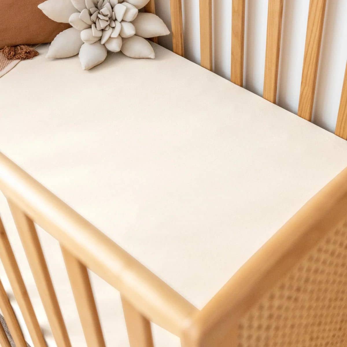 Kiin Baby Organic Cot Sheet - Ivory