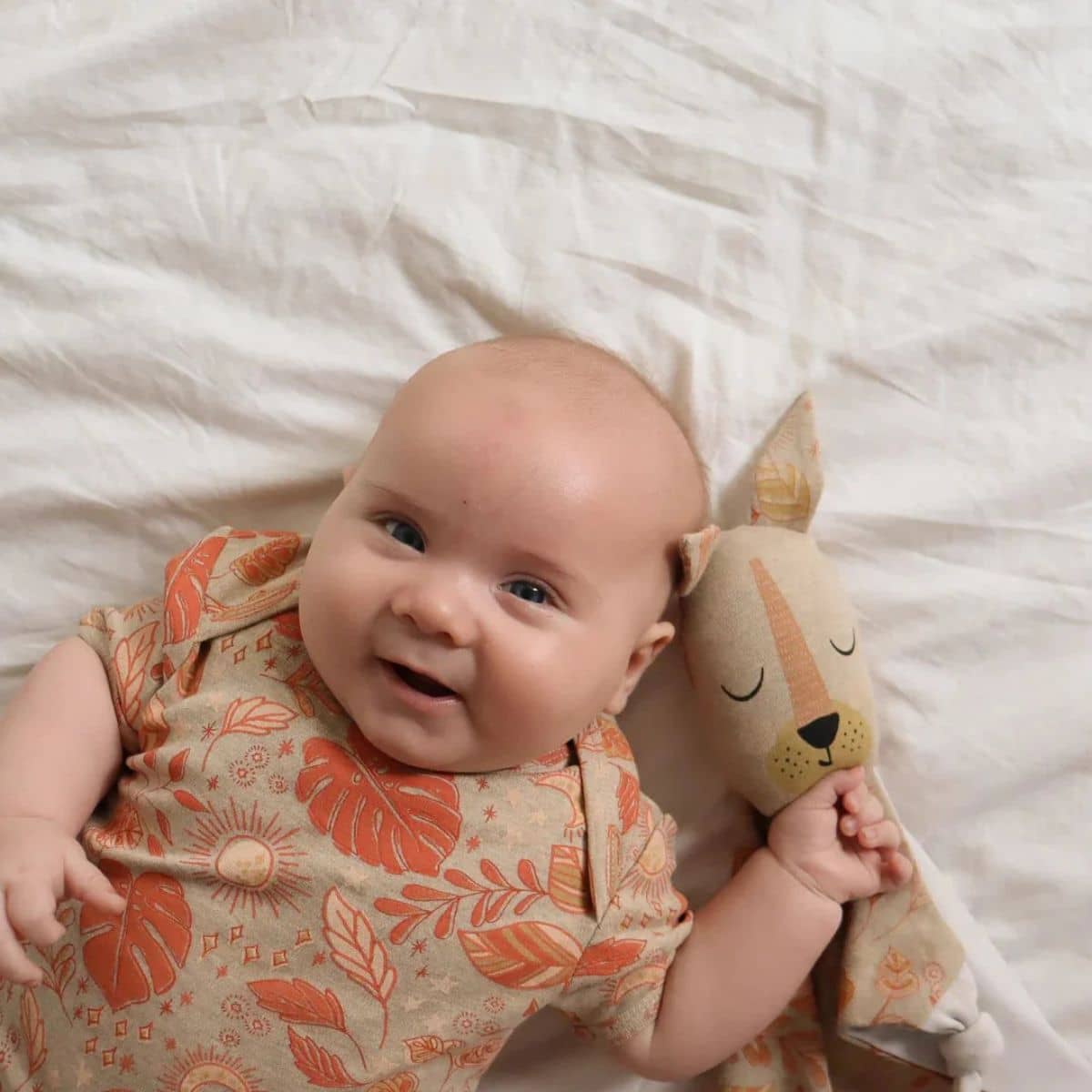 Kippins Organic Cotton Baby Comforter - Sonny Kippin