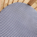 Kynd Baby Fitted Cot Sheet - Navy Gingham