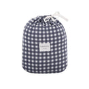 Kynd Baby Fitted Cot Sheet - Navy Gingham