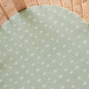 Kynd Baby Fitted Cot Sheet - Sage Rainbow