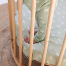 Kynd Baby Fitted Cot Sheet - Sage Rainbow