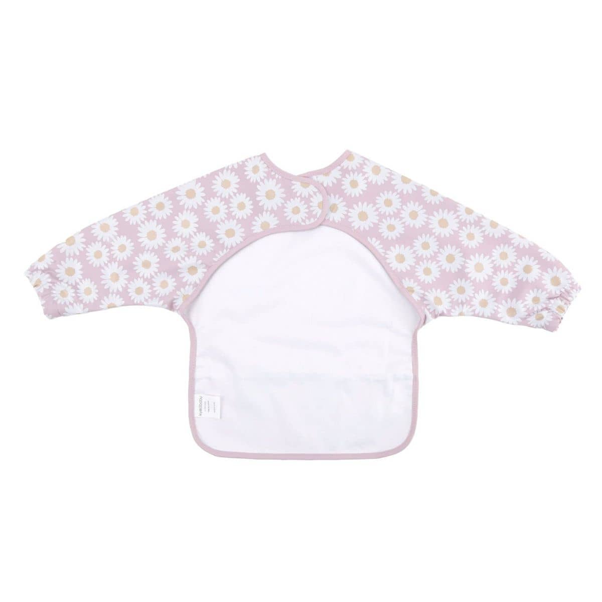 Kynd Baby Sleeved Messy Bib - Lilac Daisy