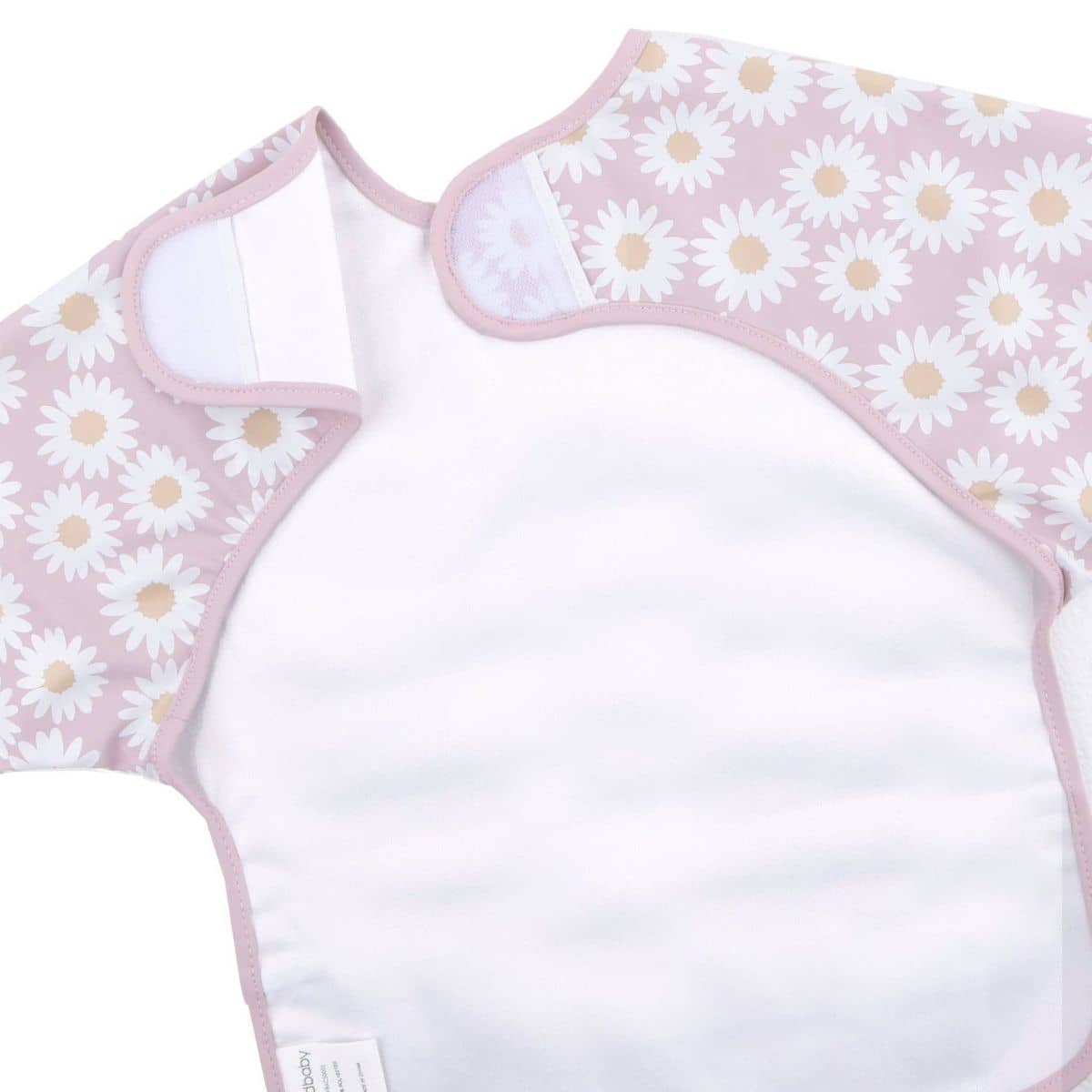 Kynd Baby Sleeved Messy Bib - Lilac Daisy