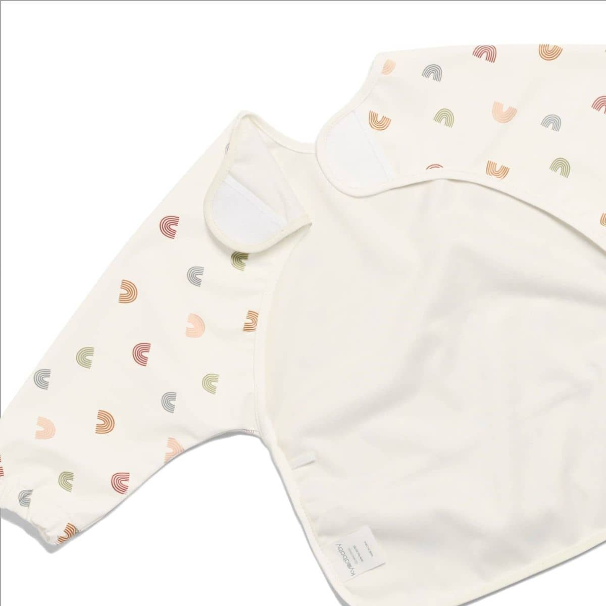 Kynd Baby Sleeved Messy Bib - Over the Rainbow Powder