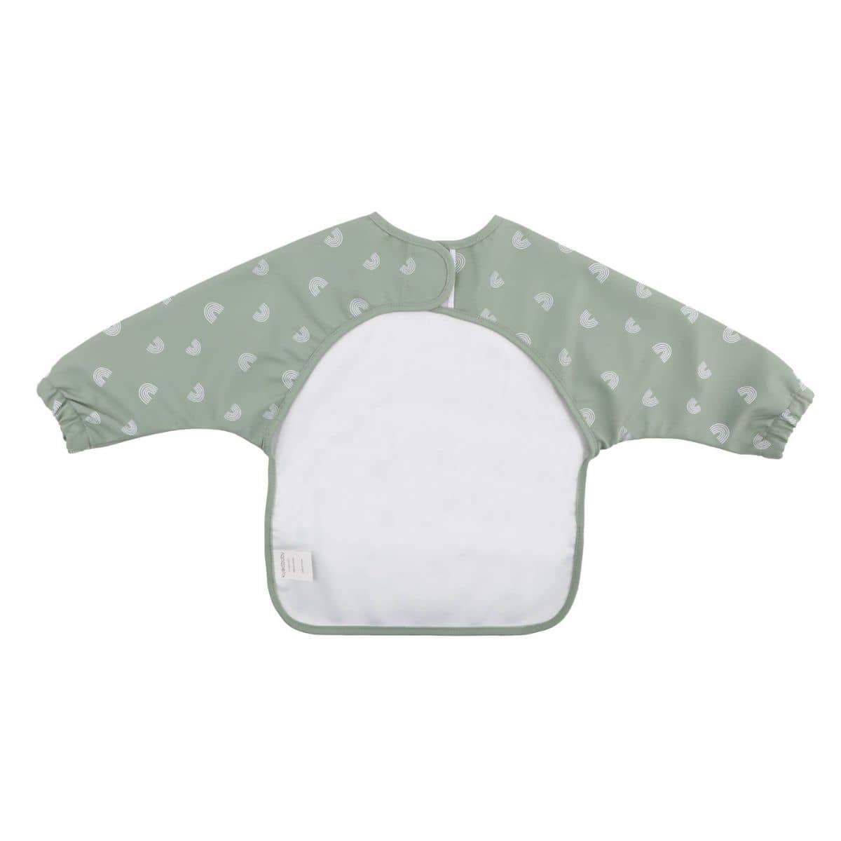 Kynd Baby Sleeved Messy Bib - Sage Rainbow
