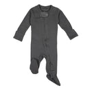 L'ovedbaby Organic 2-Way Zipper Footie - Grey