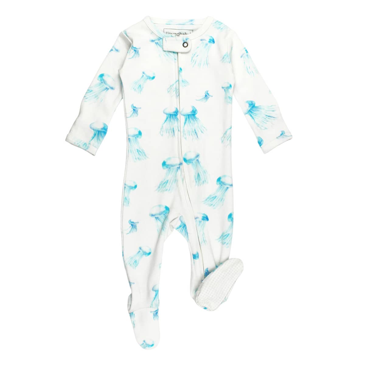 L'ovedbaby Organic 2-Way Zipper Footie - Jellyfish