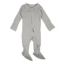 L'ovedbaby Organic 2-Way Zipper Footie - Light Grey