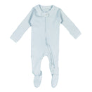 L'ovedbaby Organic 2-Way Zipper Footie - Moonbeam