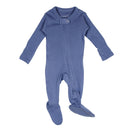 L'ovedbaby Organic 2-Way Zipper Footie - Slate