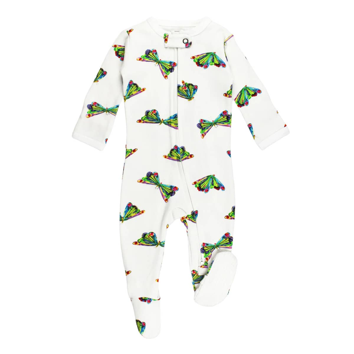 L'ovedbaby x The Very Hungry Caterpillar Organic 2-Way Zipper Footie - Butterfly