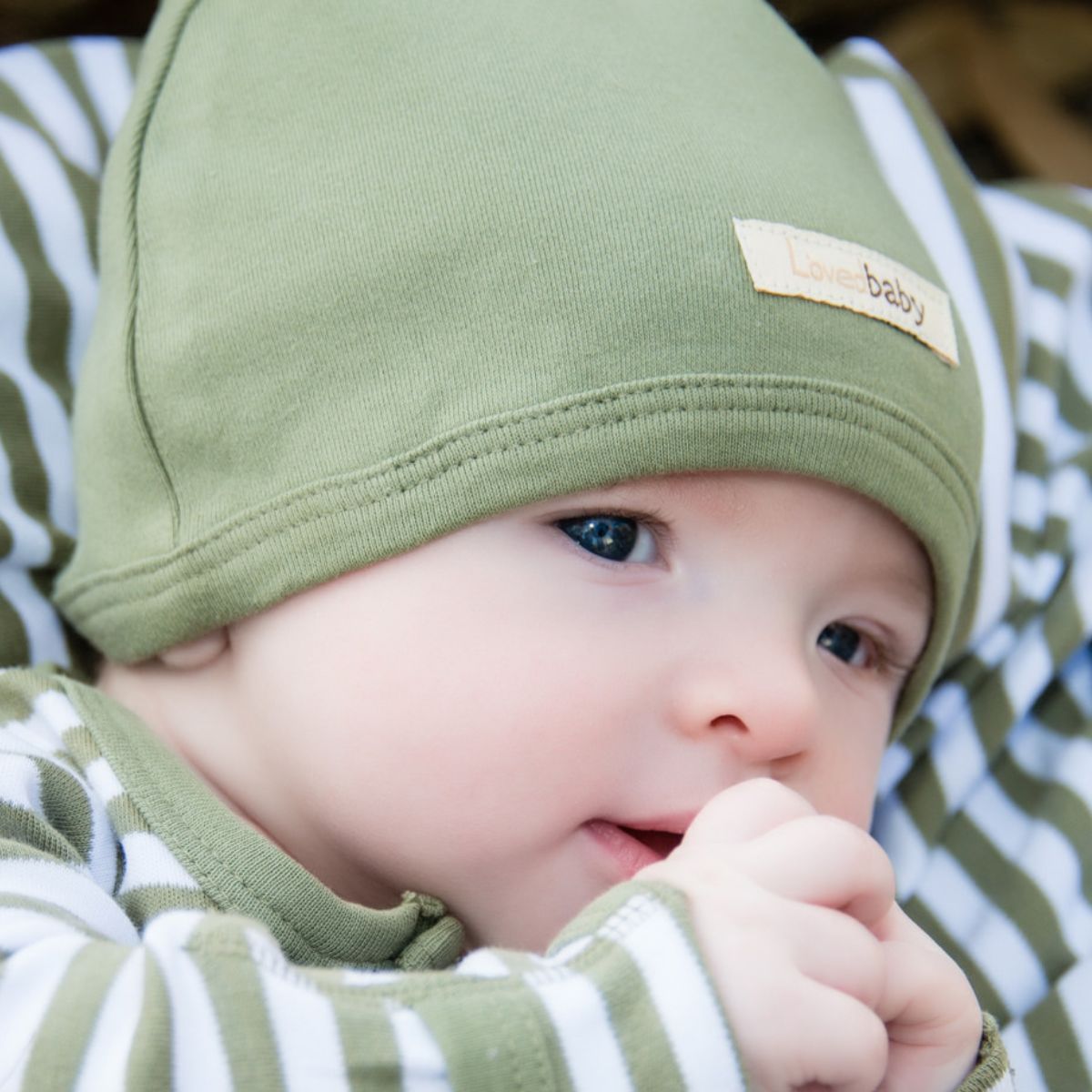 L'ovedbaby Organic Cute Cap - Sage