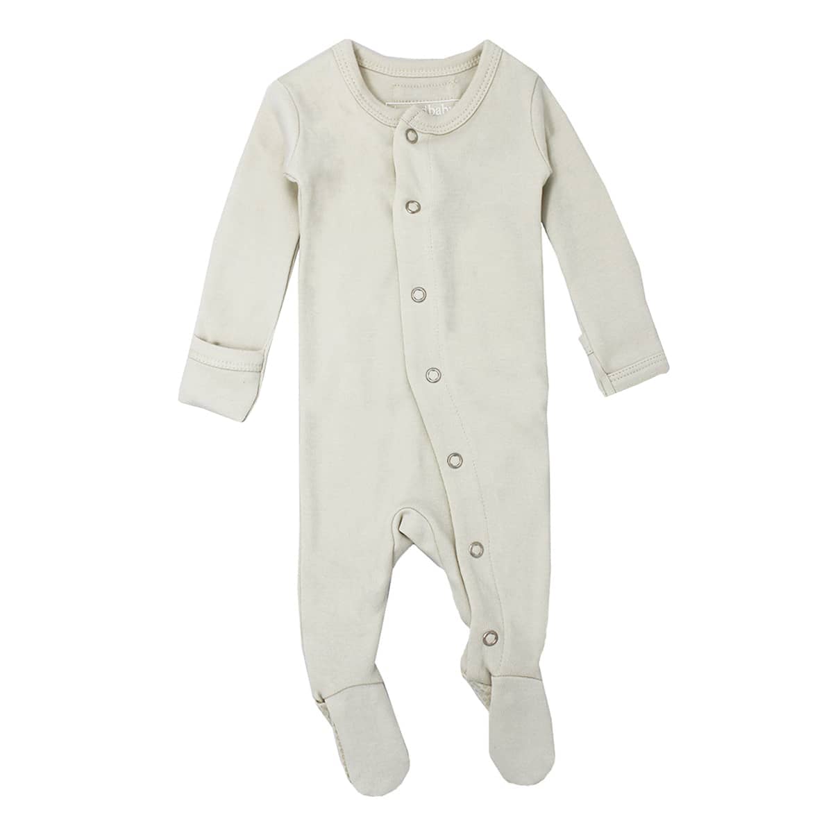 L'ovedbaby Organic Gl'oved Footed Overall - Stone