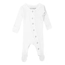 L'ovedbaby Organic Gl'oved Footed Overall - White