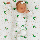 L'ovedbaby x The Very Hungry Caterpillar Organic 2-Way Zipper Footie - Caterpillar