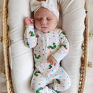 L'ovedbaby x The Very Hungry Caterpillar Organic 2-Way Zipper Footie - Caterpillar