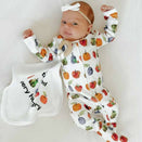 L'ovedbaby x The Very Hungry Caterpillar Organic 2-Way Zipper Footie - Fruits