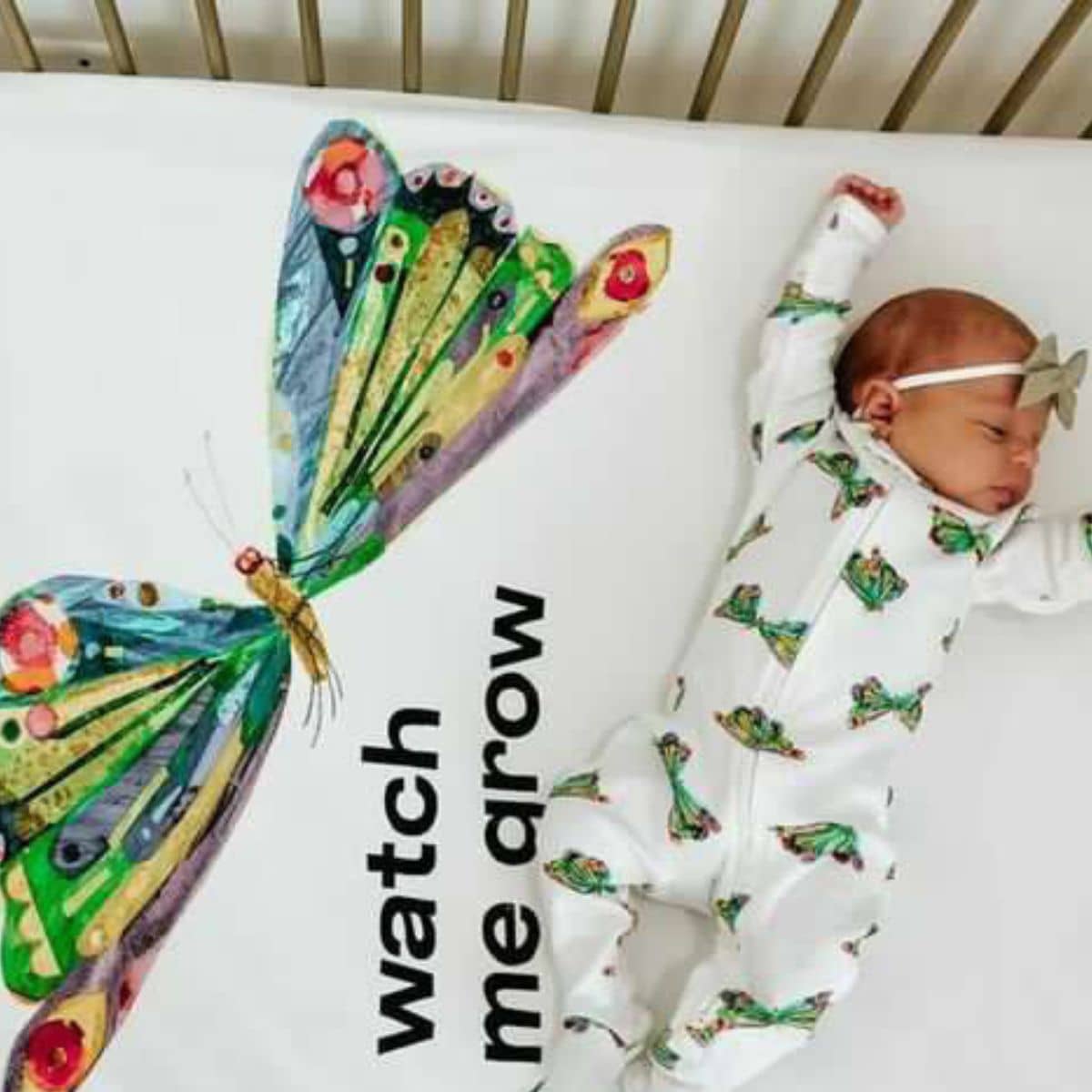 L'ovedbaby x The Very Hungry Caterpillar Organic Blanket - Watch Me Grow