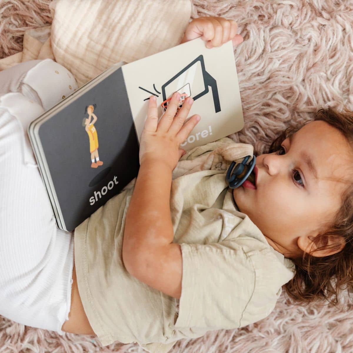 Left Hand Book House Baby Board Book - Basketball Baby