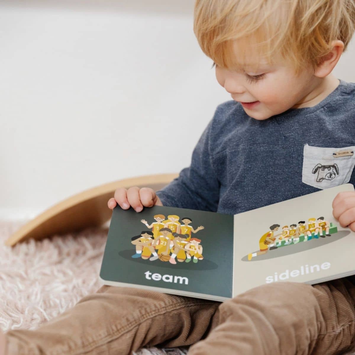 Left Hand Book House Baby Board Book - Basketball Baby