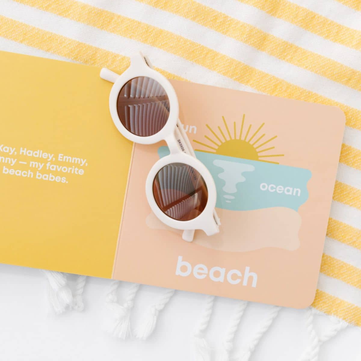 Left Hand Book House Baby Board Book - Beach Baby