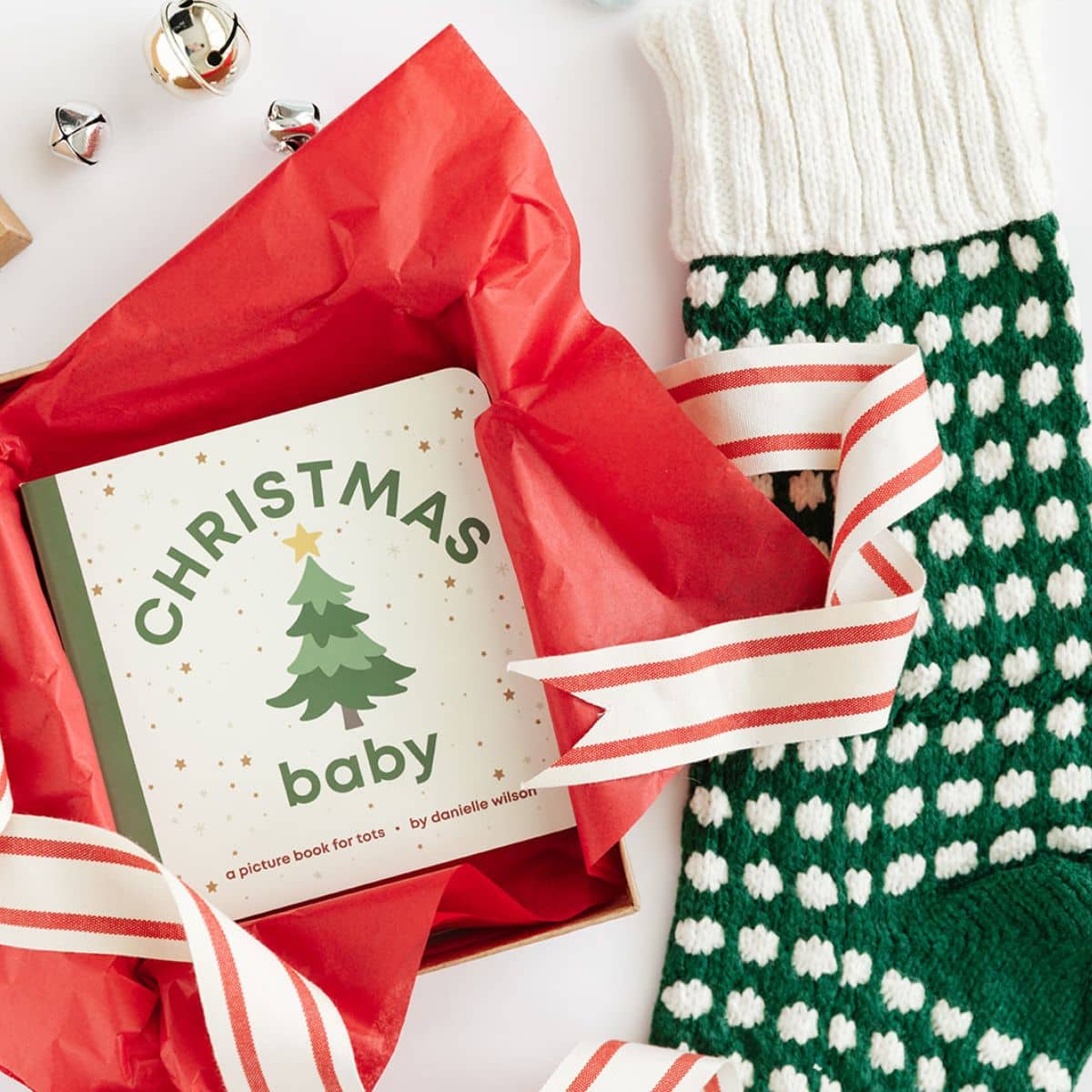 Left Hand Book House Baby Board Book - Christmas Baby