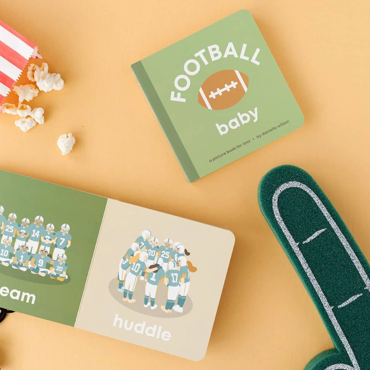 Left Hand Book House Baby Board Book - Football Baby