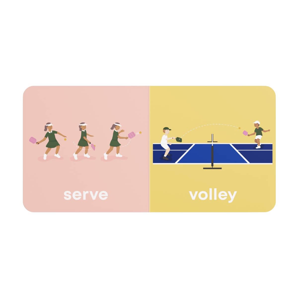 Left Hand Book House Baby Board Book - Pickleball Baby