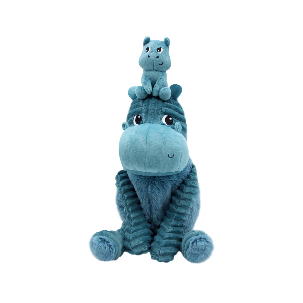 Les Ptipotos Mum & Baby Plush Toy - Bibou the Hippo