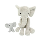Les Ptipotos Mum & Baby Plush Toy - Dimoitou the Elephant