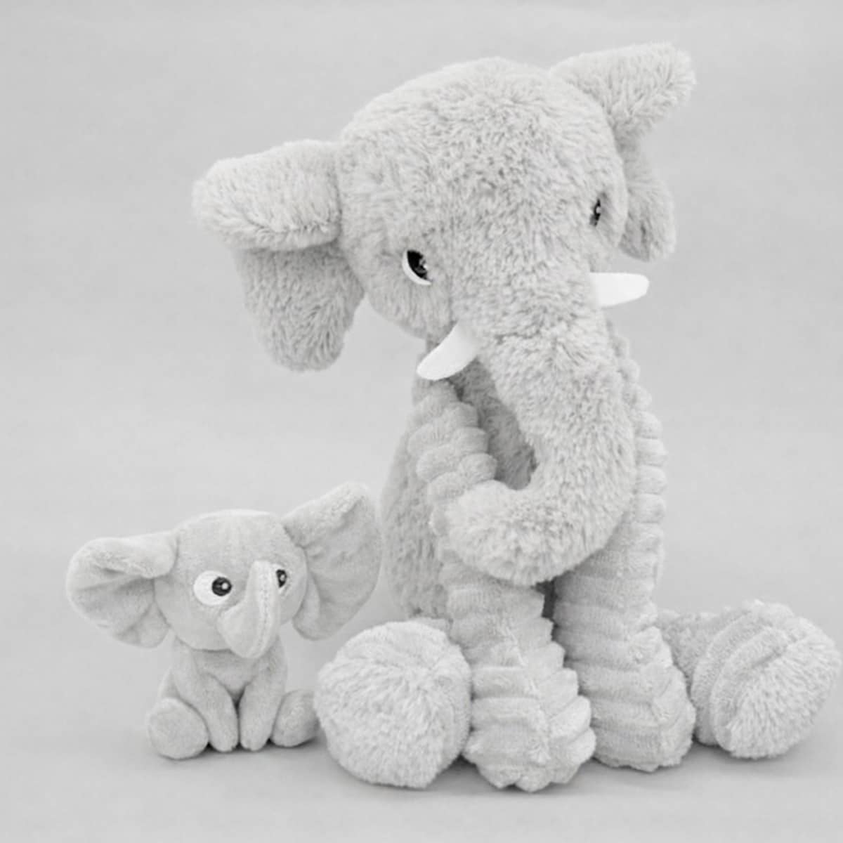 Les Ptipotos Mum & Baby Plush Toy - Dimoitou the Elephant