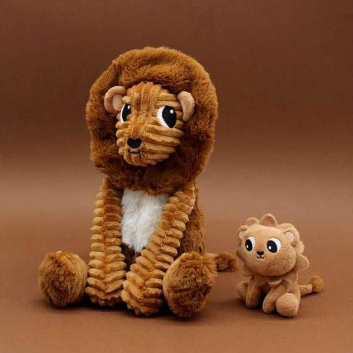 Les Ptipotos Mum & Baby Plush Toy - Graou the Lion