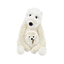 Les Ptipotos Mum & Baby Plush Toy - Grobidou the Polar Bear