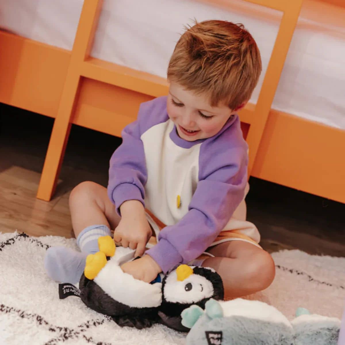 Les Ptipotos Mum & Baby Plush Toy - Iglou the Penguin