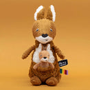 Les Ptipotos Mum & Baby Plush Toy - Allezou the Kangaroo