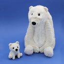 Les Ptipotos Mum & Baby Plush Toy - Grobidou the Polar Bear