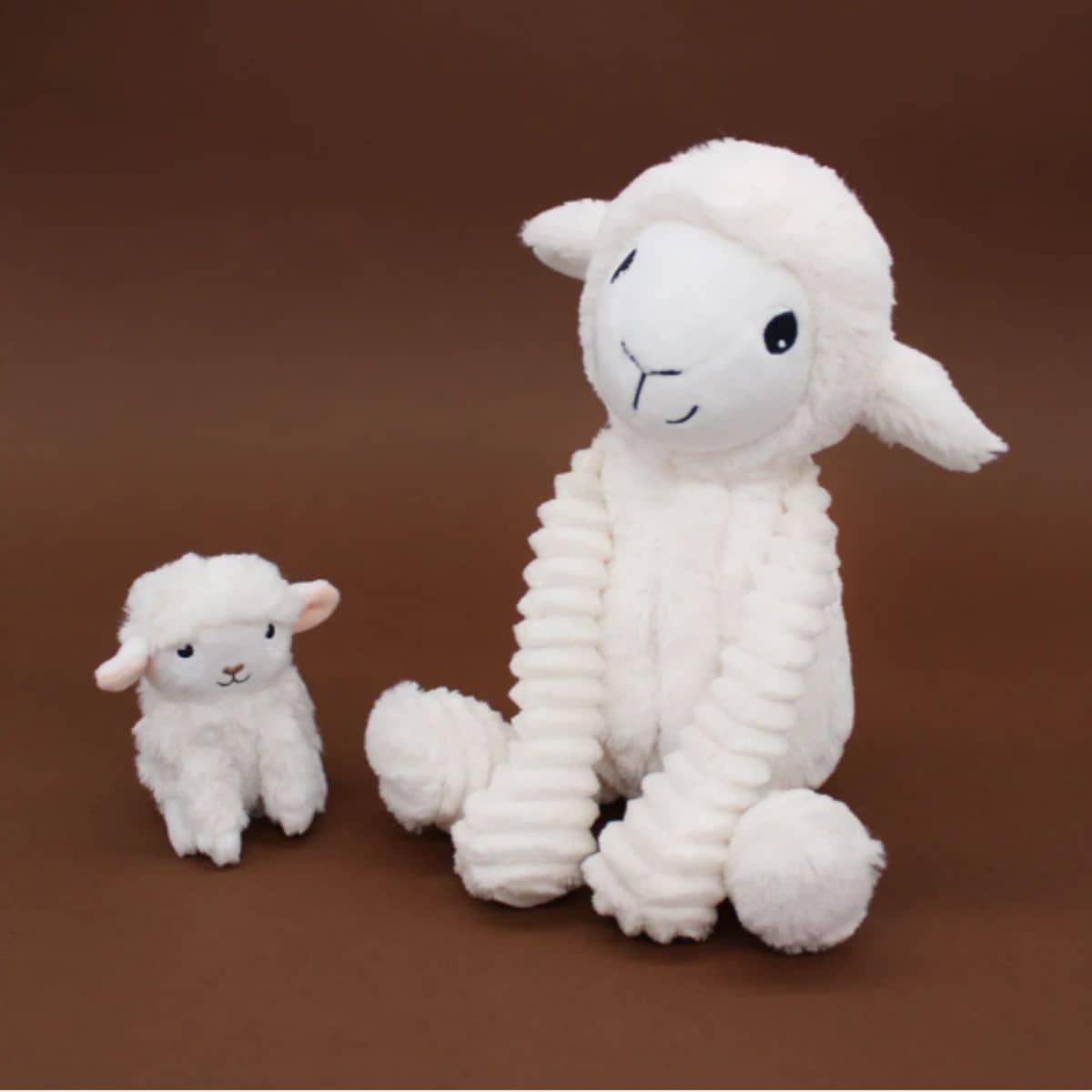 Les Ptipotos Mum & Baby Plush Toy - Olou the Sheep