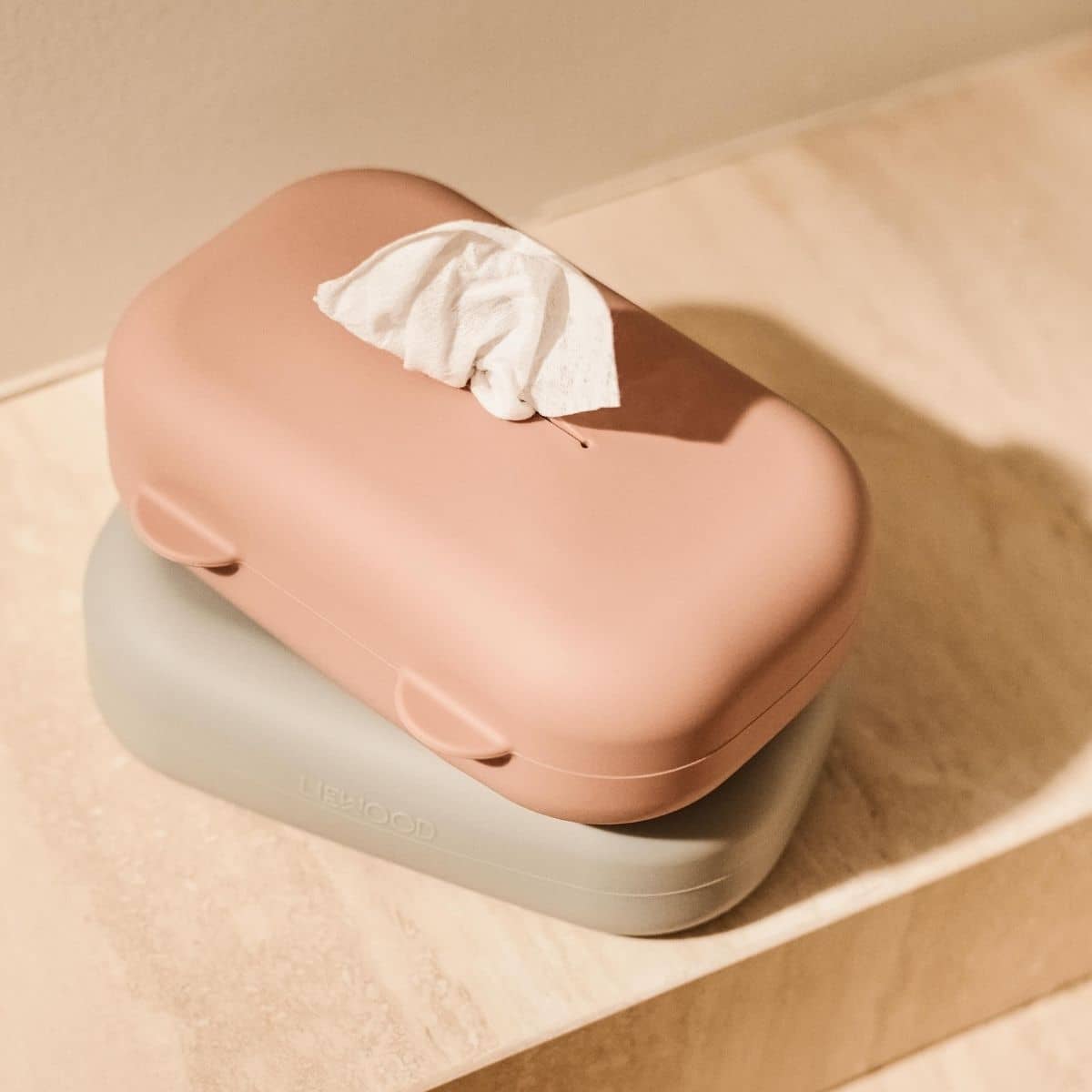 Liewood Emi Silicone Wet Wipes Cover - Pale Tuscany