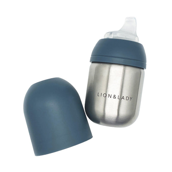Lion & Lady Stainless Steel Toddler Sippy Cup - 210ml - French Vanilla