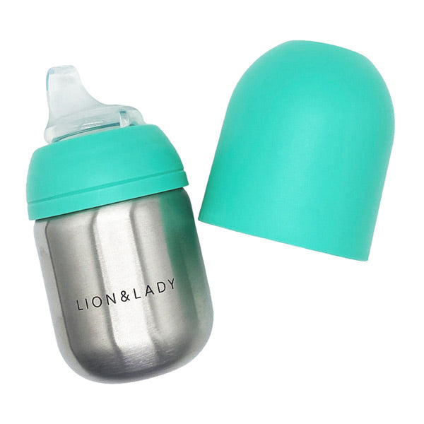Lion & Lady Stainless Steel Toddler Sippy Cup - 210ml - Mint