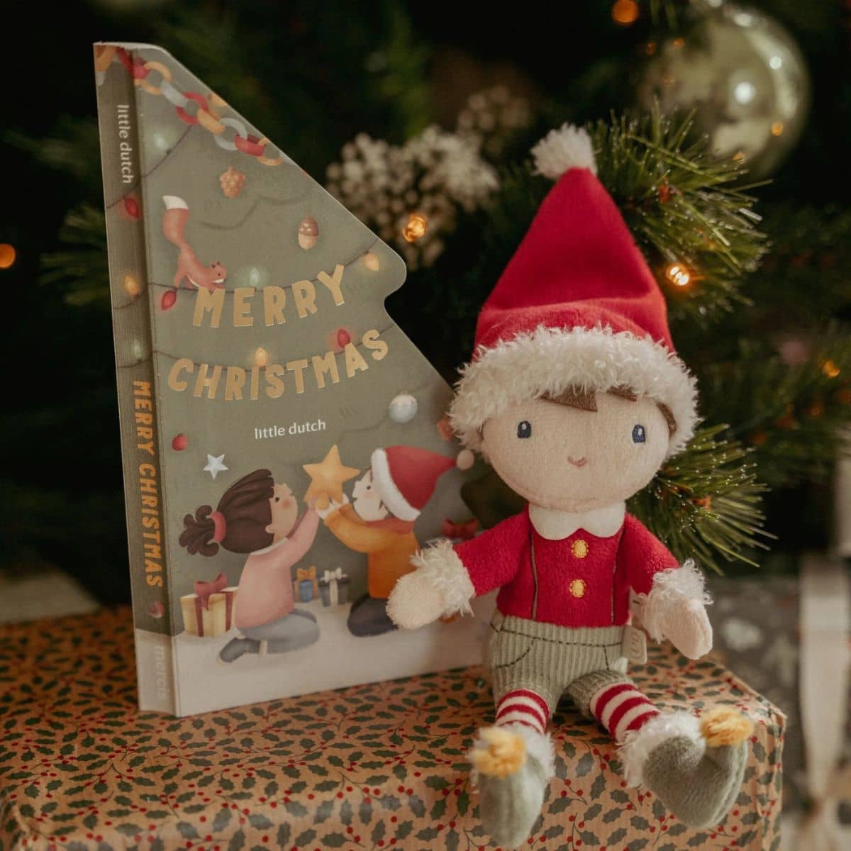 Little Dutch Christmas Book and Cuddle Doll - Jim