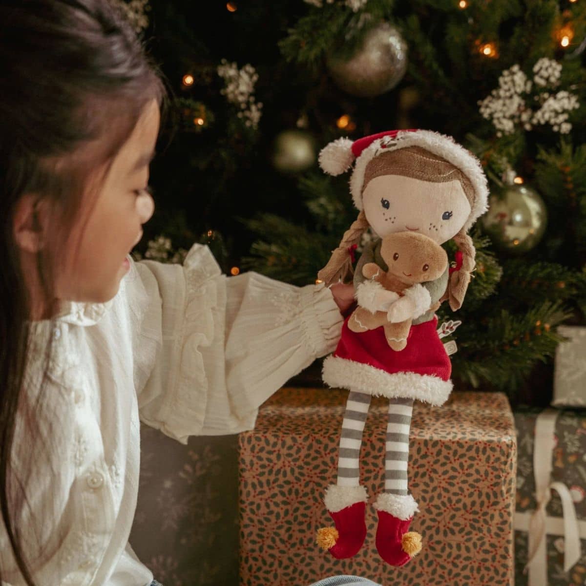 Little Dutch Christmas Cuddle Doll - Rosa
