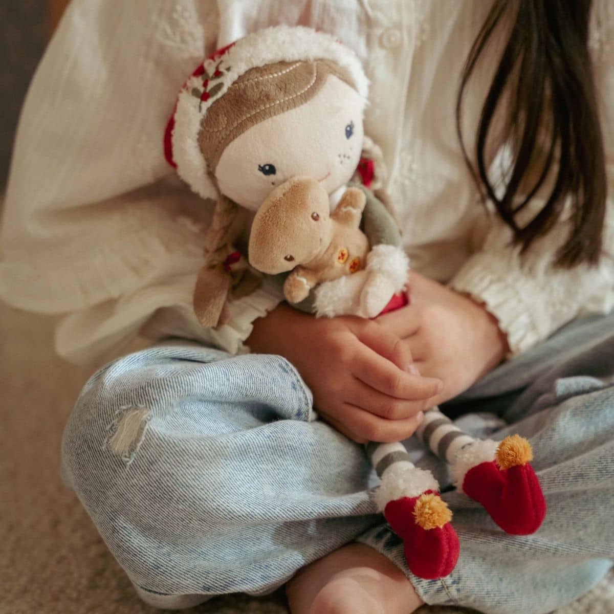 Little Dutch Christmas Cuddle Doll - Rosa