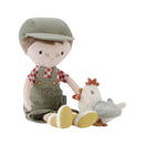 Little Dutch Little Farm Cuddle Doll - Farmer Jim with Chicken