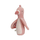 Little Dutch Safari Friends Squeaker with Rattle Flamingo