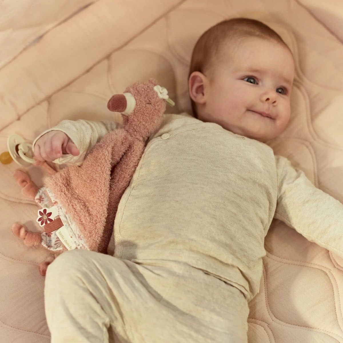 Little Dutch Safari Friends Cuddle Cloth Flamingo