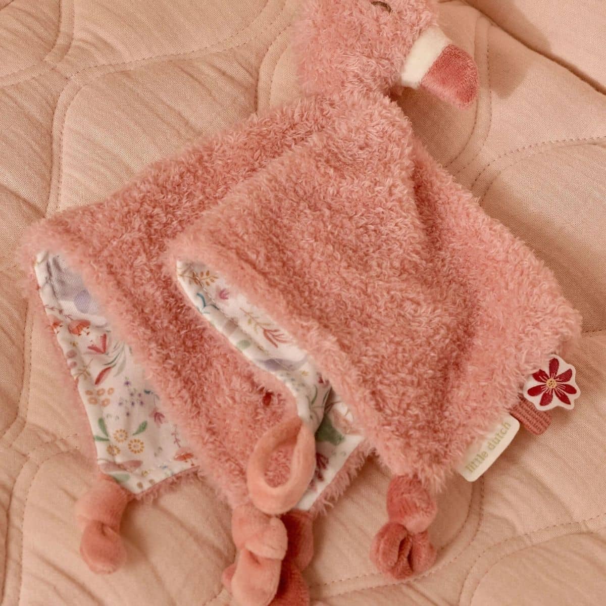 Little Dutch Safari Friends Cuddle Cloth Flamingo