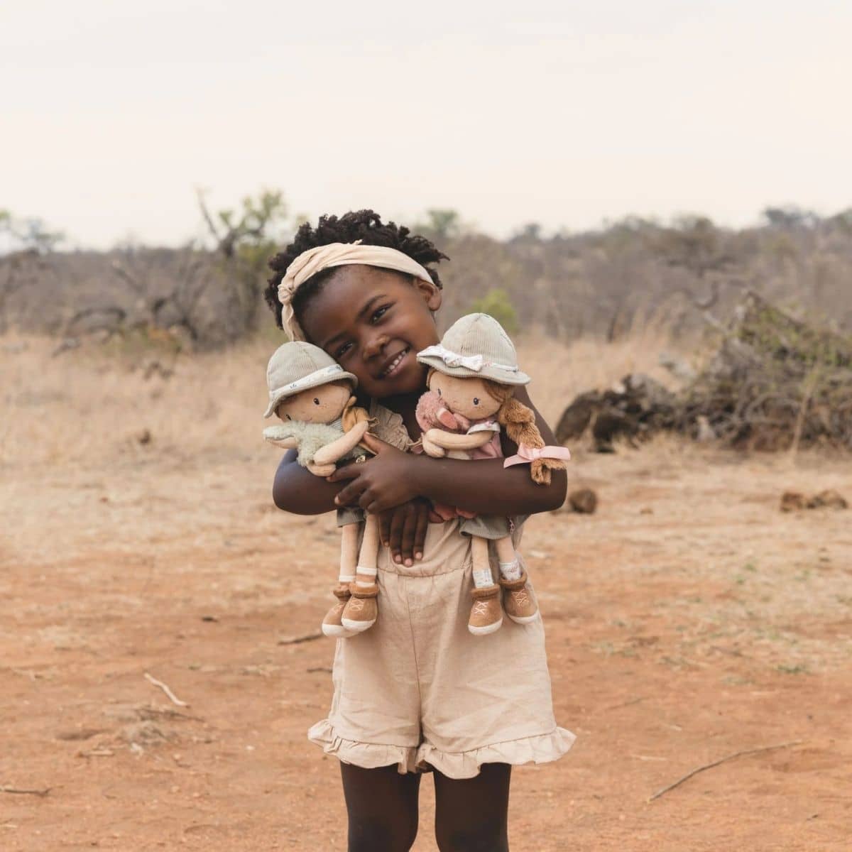 Little Dutch Safari Friends Cuddle Doll - Ranger Rosa