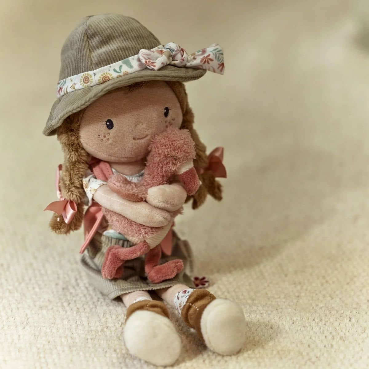 Little Dutch Safari Friends Cuddle Doll - Ranger Rosa